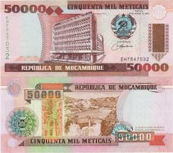 MOZAMBİK 50.000 METICAIS 1993 ÇİL.