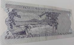 6.EMİSYON 5 TÜRK LİRASI Z91 EN NADİRİ ORİJİNAL KAĞIT PARA Z91596510