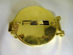 Pirinç denizci pusulası. İngiliz yapımı. Çapı. 5cm Y. 2cm.