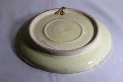 Kütahya porselen el boyaması oldukça yaşlı duvar tabağı. Ç:23cm.