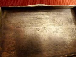 Gümüş, savatlı Osmanlı dönemi sigara tabakası. Usta damgalı. 9x6,5cm. 120gr.