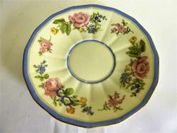Limoges imzalı el boyaması 5 ad. porselen çay ve kahve fincanı ve tabağı. 19 Y.y.