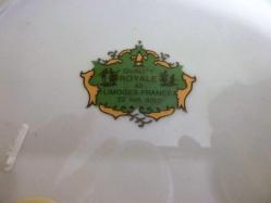 Limoges imzalı porselen duvar tabağı Ç:24cm