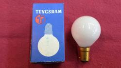 Tungsram 220-230V 25W Ba15d opal, süt beyaz top ampul. 10 ad. fiyatıdır.