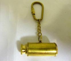 Pirinç gemici dürbünü anahtarlık. Boy açık. 8cm.