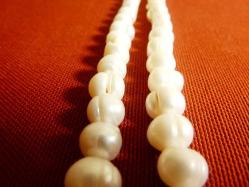 Doğal inci kolye gerdanlık. Boyu: 48cm.