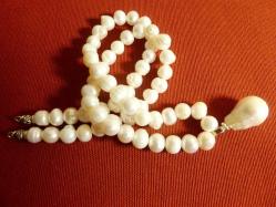 Doğal inci kolye gerdanlık. Boyu: 48cm.