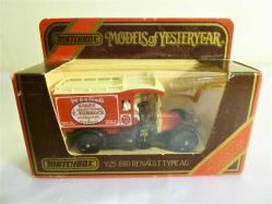 Matchbox Models of yesteryear. Y-25 1910 Renault Type AG diecast metal kamyonet araba. Orj. kutulu.