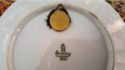 Winterling Bavaria imzalı, el boyaması çift porselen duvar tabağı Ç:19cm