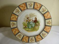 Limoges imzalı porselen duvar tabağı Ç:27cm