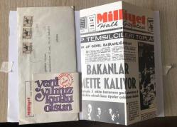 Milliyet Gazetesi Postadan Geçmiş Bayram Tebrik Kartı 1971