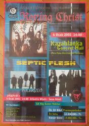 Efemera - ROTTING CHRIST & SEPTIC FLESH * 6 OCAK 2001 İSTANBUL KONSERİ AFİŞİ * GRUPLARDAN İMZALI * 30 X 45 CM - kitantik - kitaLog