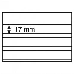 3 sıralı pul kartela, Alman Leuchtturm 341464 tip, 10 adet, KAPAKLI, 148x105 mm