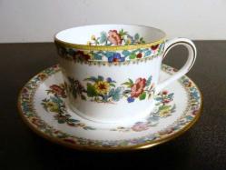Coalport 1780 imzalı İngiliz porselen yemek takımı. 19 Y.y. 96 parça