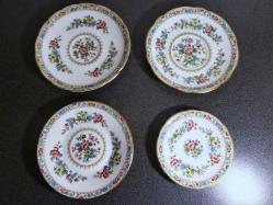 Coalport 1780 imzalı İngiliz porselen yemek takımı. 19 Y.y. 96 parça