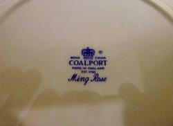 Coalport 1780 imzalı İngiliz porselen yemek takımı. 19 Y.y. 96 parça