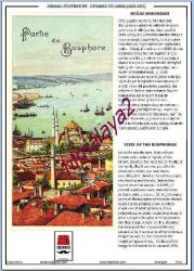 Fes Etiket Panosu, Türkçe ve İngilizce, BOĞAZ MANZARASI konulu