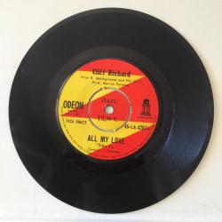 Cliff Richard / All My Love - The Day I Met Mary / Turkey 1967 / 45'lik / *pop rock*