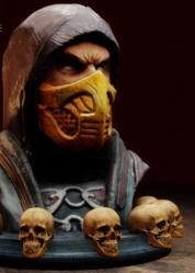 Scorpion Bust- Mortal Kombat - 13 cm