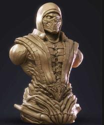 Scorpion Bust- Mortal Kombat - 13 cm