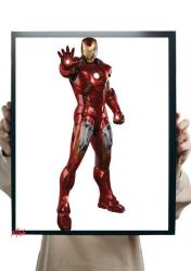 Antika - İron Man Kahraman Demir Adam Poster 4K Renkli 30x45Cm A3 Hd 4K Çözünürlük Kuşe Kağıt + Bant - kitantik - kitaLog