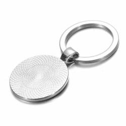 İspanya Bayrağı Metal Anahtarlık Spain Bayrak Büyüteç Camlı Metal Halka Ülke Anahtarlığı