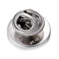 Türk Bayrağı İğneli Ufak Yaka Rozeti Kırmızı Beyaz Ay Yıldız Yuvarlak Paslanmaz Çelik Rozet