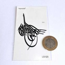 Tuğra Geçici Dövme Müslüman Osmanlı Dövmesi 10cm Tek Parça El Kol Omuz Tattoo