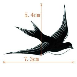 Geçici Dövme 3D Kuş Barış Güvercin Özgürlük Gerçekçi Su Geçirmez Tattoo Kol Bilek Omuz Sırt Dövmesi