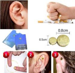 Mıknatıslı Manyetik Zero Küpe İki Parça Alışkanlık Bıraktırma Küpesi