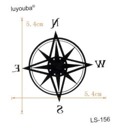 Geçici Dövme Pusula Yön Yıldız El Kol Dövmesi Tattoo