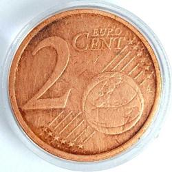 İrlanda Euro 2 Cent 2002 Arası Madeni Para Arp Enstrüman Orjinal Avrupa Birliği Bakır Sent