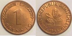 1 Pfennig Almanya 1950 - 92 Arası Orjinal Eski Para DEUTSCHELAND Germany Fenik Bakır Pfennig Para