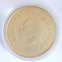 1990 - 1998 Arasında Çok Temiz 1000 Lira Saklama Kapsülü Bakır Nikel Madeni Para Türk Lirası Metal