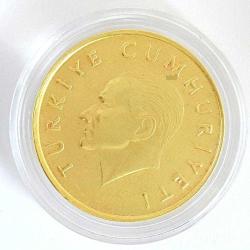 1989 - 1998 Arasında Çok Temiz 500 Lira Saklama Kapsülü Prinç Madeni Para Türk Lirası Metal Sikke