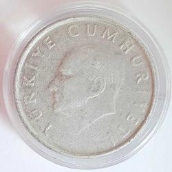 1984 - 1990 Arasında Temiz 10 Lira Saklama Kapsülünde Madeni Para Türk Lirası Alüminyum Metal Sikke