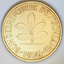 5 Pfennig Almanya 1949 - 92 Arası Orjinal Para DEUTSCHELAND Germany Fenik Sarı Pirinç Pfennig Parası