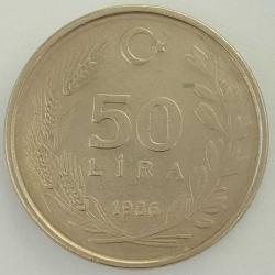 1984 - 1990 Arasında Çok Temiz 50 Lira Saklama Kapsüllünde Nikel Madeni Para Türk Lirası Metal Sikke