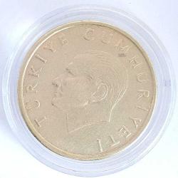 1994 - 2001 Arası Çok Temiz ÇT 10.000 Lira Saklama Kapsülü İle Bakır Nikel Madeni Para Türk Lirası