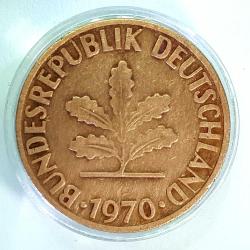 2 Pfennig Alman 1962 - 85 Arası Orjinal Eski Para DEUTSCHELAND Germany Fenik Bakır Pfennig Para