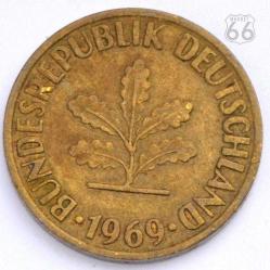 10 Pfennig Almanya 1950 - 87 Arası Orjinal Para DEUTSCHELAND Germany Fenik Sarı Bronz Madeni Parası