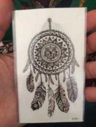 Geçici Dövme Rüya Avcısı Düş Hayal Kapanı Nazar Tüy Su Geçirmez Tattoo Kol Bilek Omuz Sırt Dövmesi
