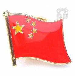 Beş Yıldızlı Çin Komünist Bayrağı İğneli Ufak Yaka Rozeti China Komünizm Yıldız Altın Kırmızı Rozet