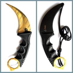 OMENİV'DEN ORİJİNAL CS GO OYUNCAK KARAMBİTE KARAMBİT ÇAKI BIÇAK GOLD LEOPAR BASKILI