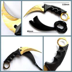 OMENİV'DEN ORİJİNAL CS GO OYUNCAK KARAMBİTE KARAMBİT ÇAKI BIÇAK GOLD LEOPAR BASKILI