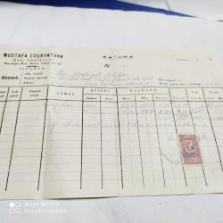KLS4-MUSTAFA COŞKUNTÜRK HALI İMALATÇISI ISPARTA 1963 TARİHLİ FATURA
