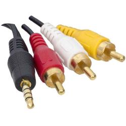 discman uydu kablo [ 3RCA erkek ] [ 3.5 mm stereo erkek 3 boğum ] r1c7 m2884 m3157 m3159 jetnetcomtr