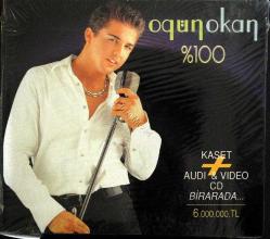 ogün okan-yüzde 100-kaset ve cd-cd-BASKISI TÜKENDİ-AMBALAJINDA CD