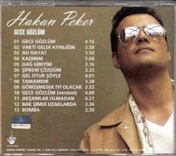 hakan peker-gece gözlüm-cd- BASKISI TÜKENDİ-AMBALAJINDA CD