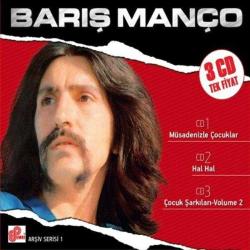 barış manço-arşiv seri-3 cd-hal hal-müsadenizle çocuklar-çocuk şarkıları-nadir BASKI-AMBALAJINDA CD